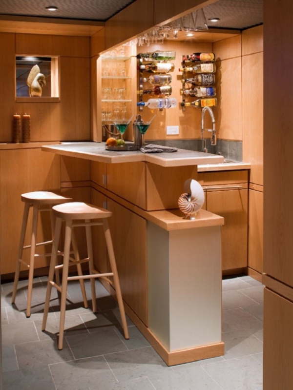 Un bar plan de travail des id 233 es pour l utilisation efficace de l espace dans la cuisine