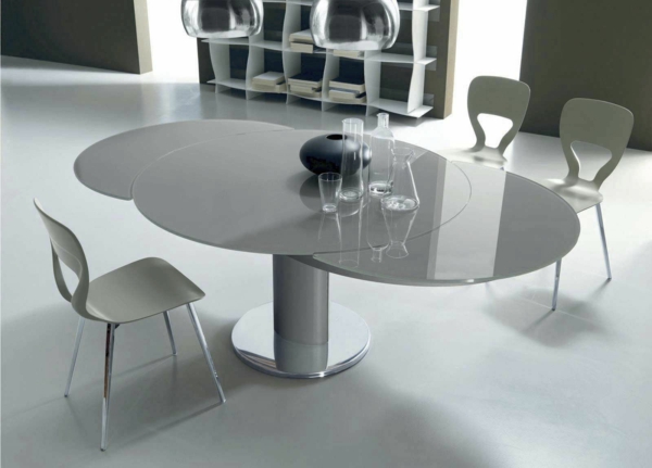 tables rondes extensibles design