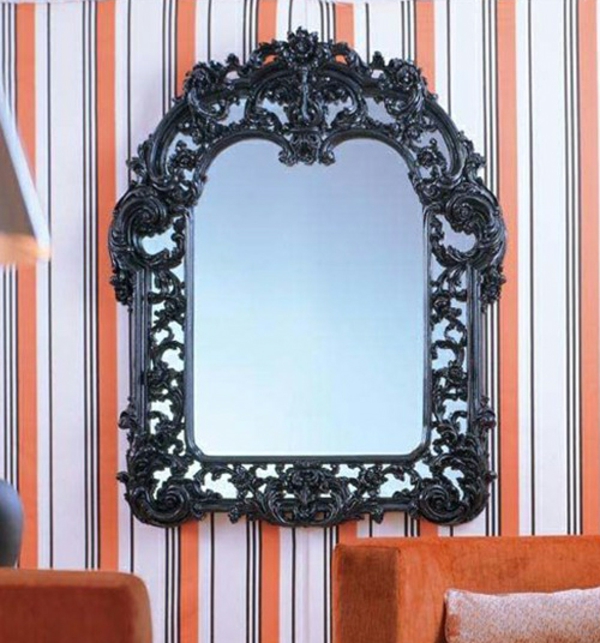 miroir-baroque-encadrement-noir