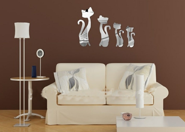 Idee-creative-miroir-mur-stickers-les-chats