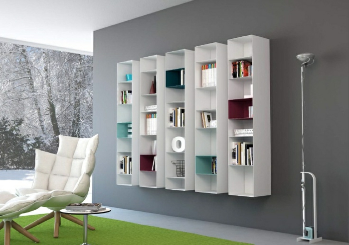 0-meuble-colonne-bibliothèque-en-bois-blanc-meubles-de-salon-murs-gris