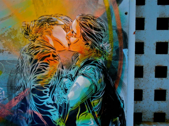 Art-urbain-C215-street-artiste-sujet-amour-coleur