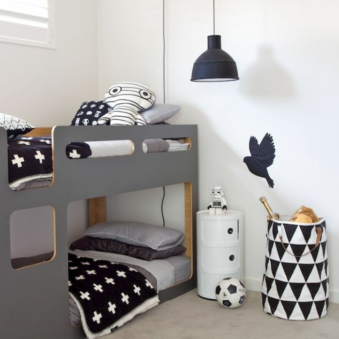1-stickers-muraux-noirs-stickers-chambre-bébé-linge-de-lit-noir-lit-superposé-meubles