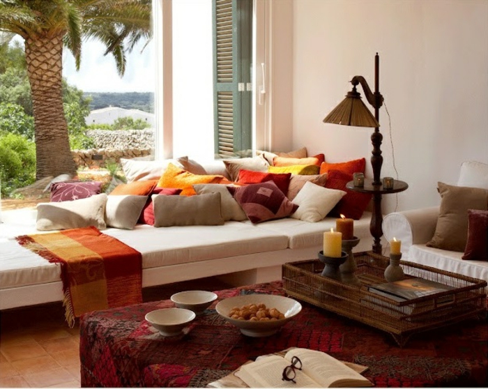 am%C3%A9nagement salon marocain design decoration marocaine palme maison au bord de la mer id%C3%A9e d%C3%A9co