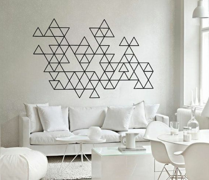 stickers-muraux-salon-moderne-intérieur-blanc-meubles-blancs-salon-moderne