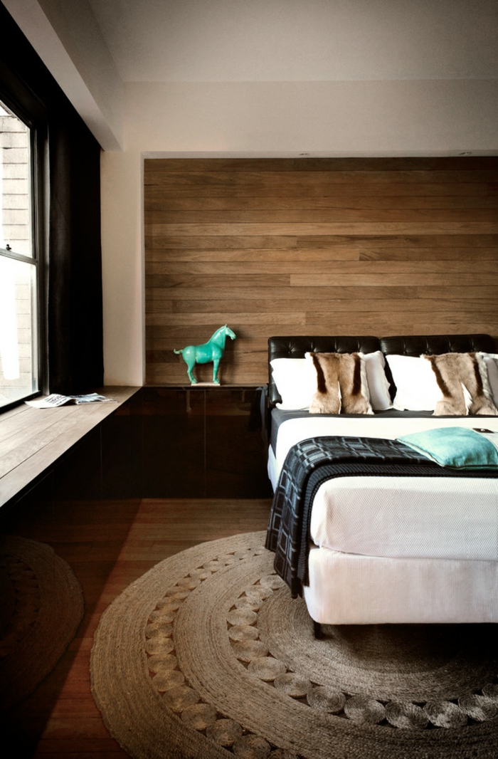 le-tapis-en-jonc-de-mer-salon-stylé-rustique-classique-originale-chambre-lit-coucher