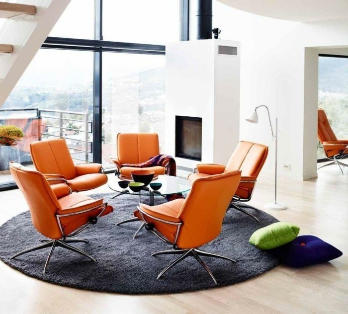 moderne-chaises-design-scandinave-fauteuil-designer-en-orange