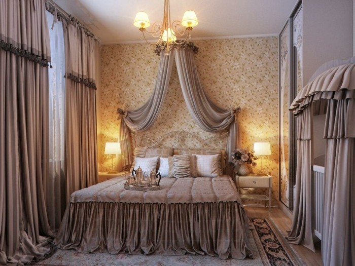 16idée-géniale-chambre-adulte-style-somptueux-jolis-rideaux-couvertures-bruns