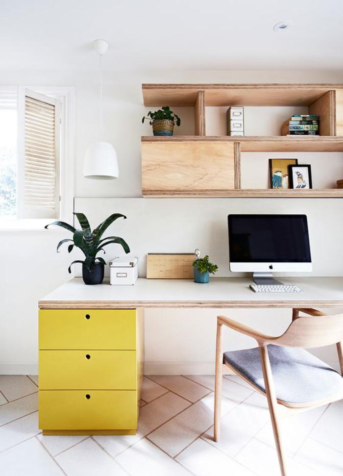 bureau-design-bureau-simple-avec-tiroirs-jaunes