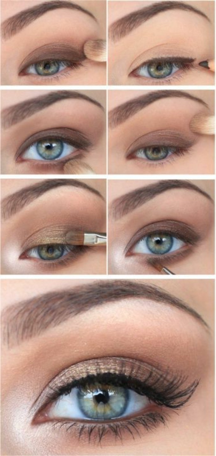 tuto maquillage yeux noisette maquillage smokey eye facile a faire 1