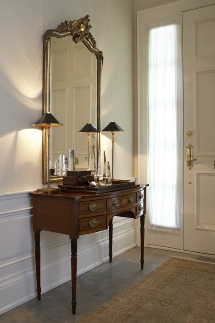 grand-miroir-ancien-commode-vintage-table-console