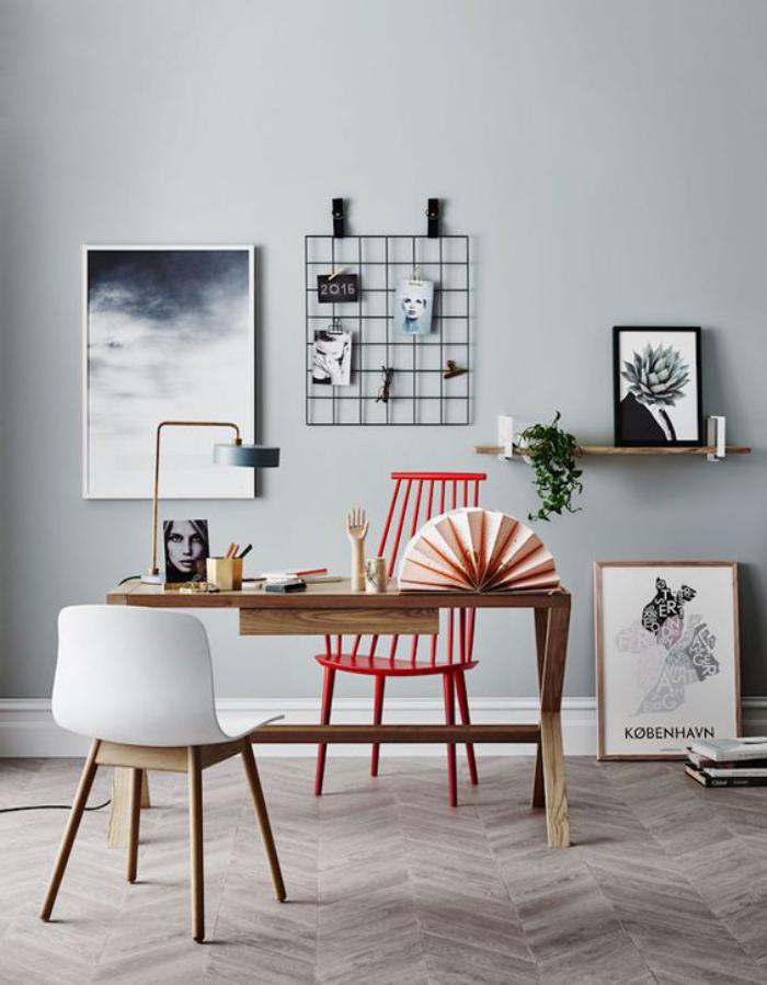 meuble-bureau-design-chaise-scandinave-et-petit-bureau-bois