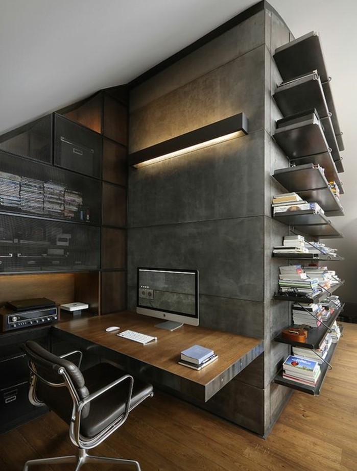 mobilier-de-bureau-contemporain-bureau-style-industriel-chaise-ergonomique