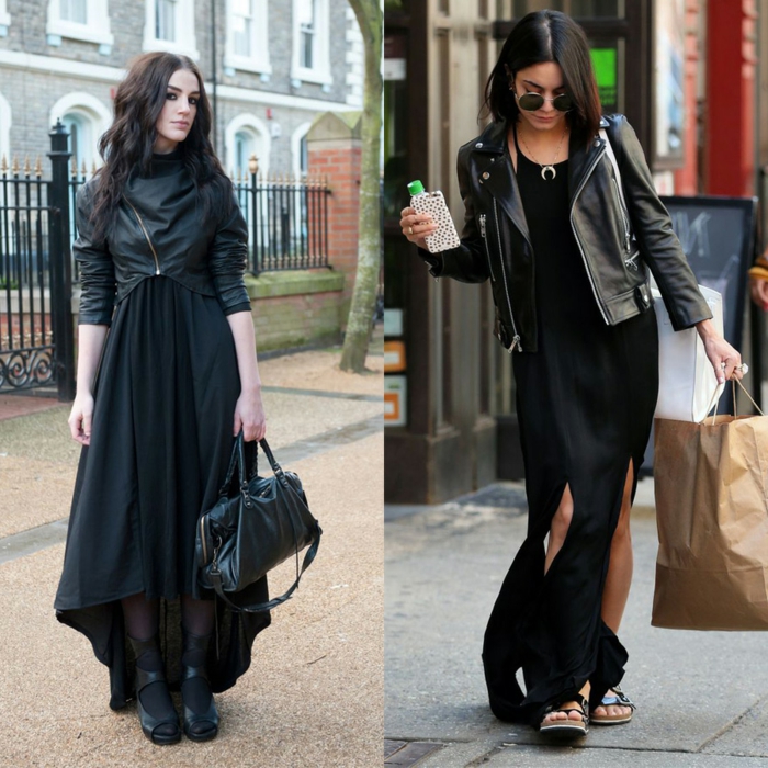 Tenues Avec Une Robe Longue Noire Inspiration En Photos Obsigen