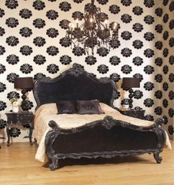 chambre-à-coucher-adulte-style-gotique-contemporain-blanc-noir