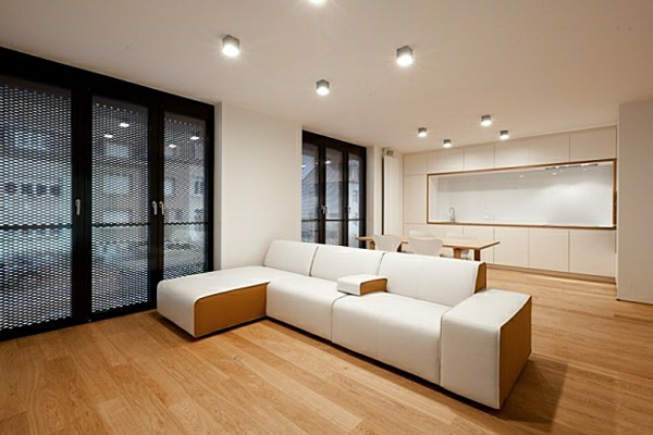 architecture-maison-moderne-blanc-cuir-canapé-angle