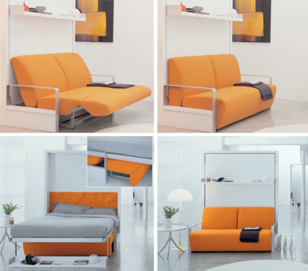 contemporain-design-pratique-canapé-convertible-orange