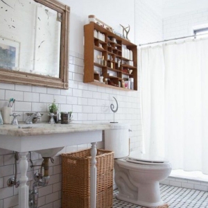 La décoration de salle de bain - si mignon en vintage style!