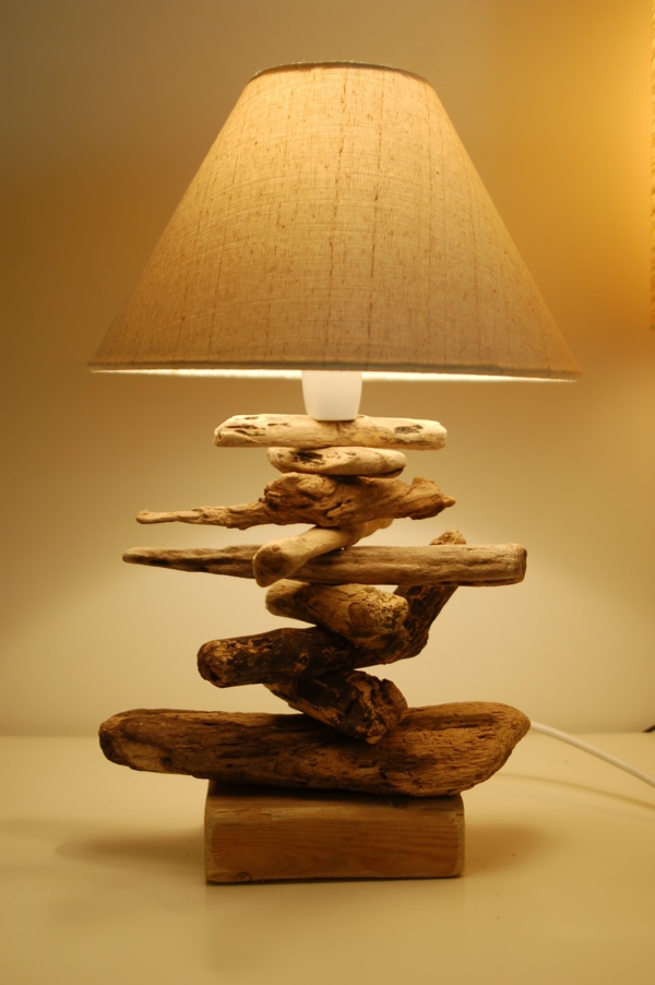 DIY faire une lampe soi-même - Modèle en bois flotté #1 - Stéphanie bricole