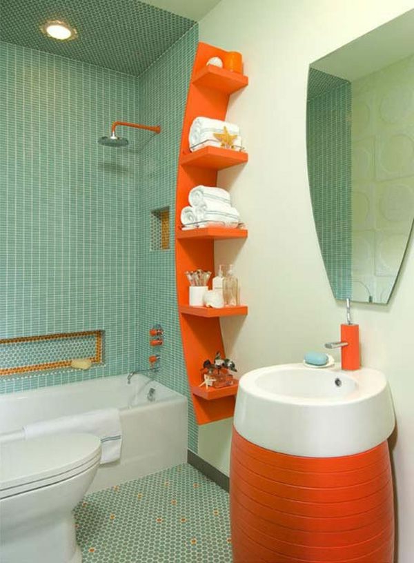 meuble-petite-salle-de-bain-design-orange