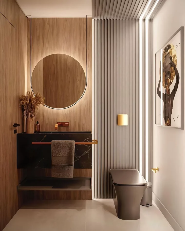 style moderne pour аmenager une petite salle de bain