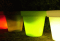 Le cache pot lumineux – pour le jardin modern