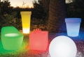 Le cache pot lumineux – pour le jardin modern