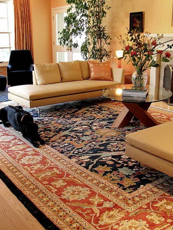 tapis-persan--pour-le-salon-contemporain