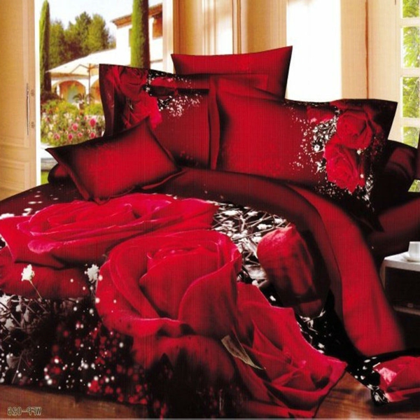 unique-wedding-bedclothes-cotton-red-Rose-4pc-font-b-bedding-b-font-font-b-set-b-resized