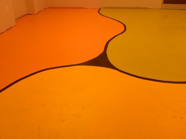peinture-pour-le sol-intérieur-en-orange