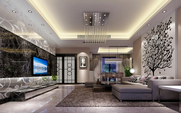 Le-marbre-et-le-design-contemporain-une-salle-de-séjour-spacieuse-avec-le-sol-en-marbre