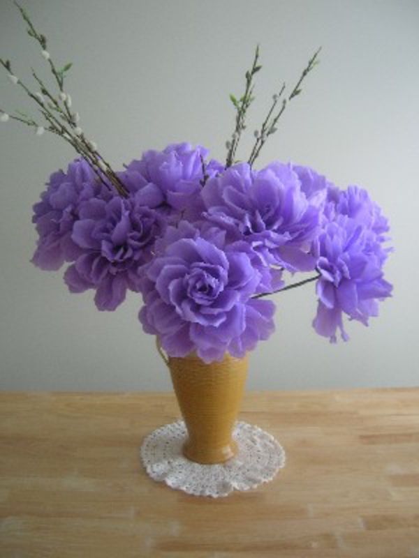 fleur-en-papier-crepon-bouquet-violets