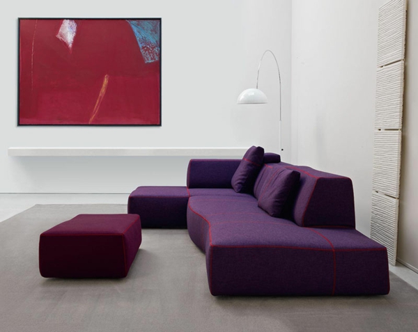 mobilier-de-design-contemporain-des-canapés-et-un-tabouret-de-design-minimaliste