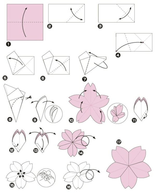 origami-facile-fleur-pliage-cerisier-de-japon-duration-tutoriels