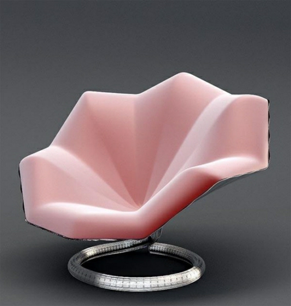 chaises-contemporaines-chaise-rose
