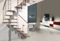 Un escalier demi tournant embellit vos intérieurs modernes