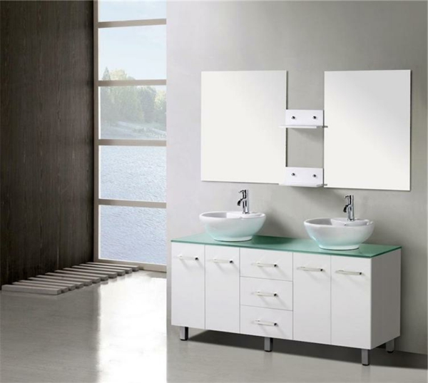 meuble-salle-de-bain-à-double-vasque-avec-deux-miroirs-rectangulaires