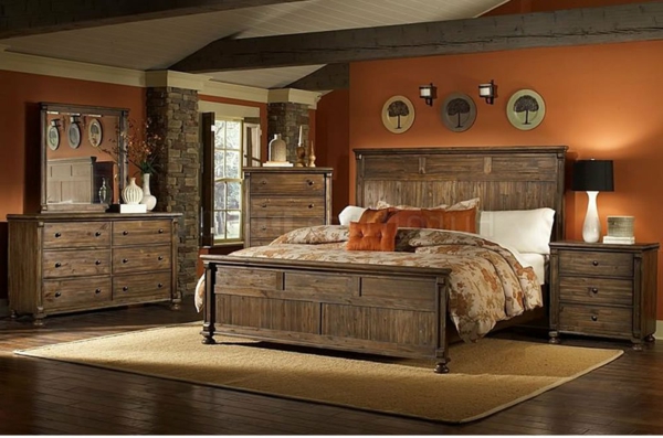 meubles-rustiques-une-grande-chambre-à-coucher