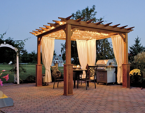 pergola bois originale