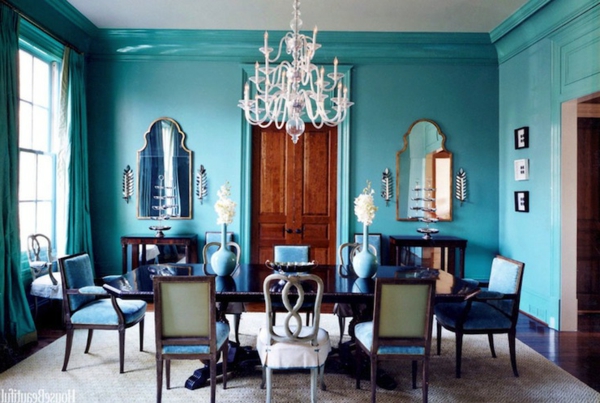 Le voilage turquoise pour un intérieur doux et élégant - Archzine.fr Le voilage turquoise pour un intérieur doux et élégant - Archzine.fr