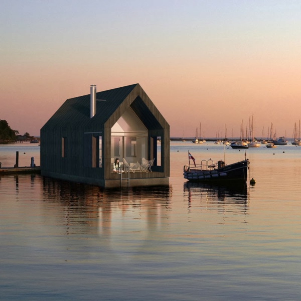 cabanes-flottantes-une-cabane-moderne-au-coucher-de-soleil