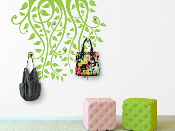 décoration-murale-originale-sticker-vert