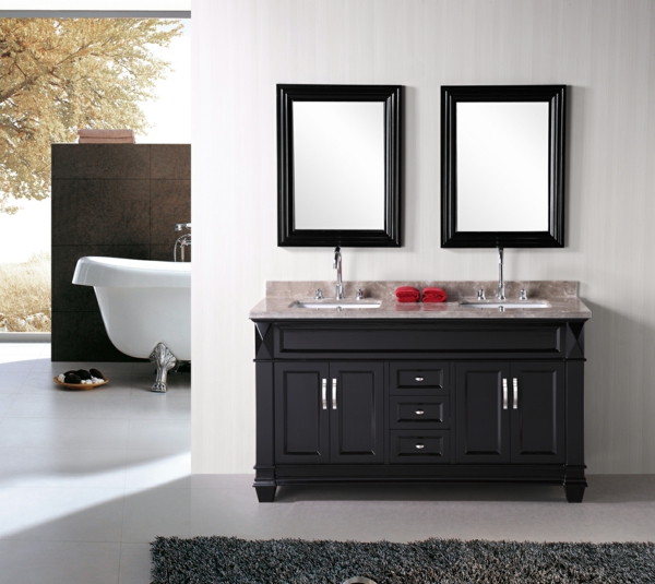 lavabo-à-double-vasque-deux-miroirs-rectangles