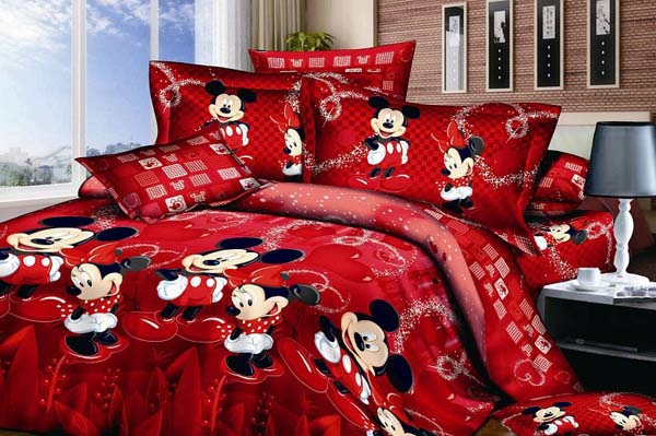 parure-de-lit-mickey-Mickey-design-rouge