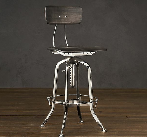 chaises-industrielles-chaise-haute-métallique