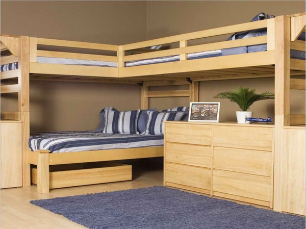 comment-faire-un-lit-mezzanine-du-bois-pour-deux-avec-bureau