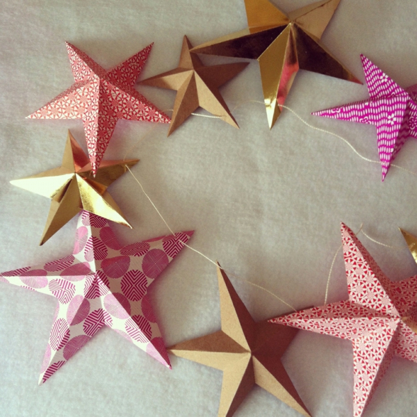 guirlande-origami-étoiles