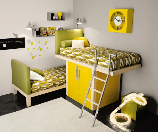 meubles-modulables-matelas-jaunes