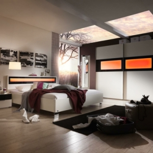 Moderne chambre à coucher complète 