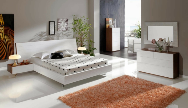 chambre-à-coucher-et-un-tapis-original-avec-un-lit-blan-et-décoration-original